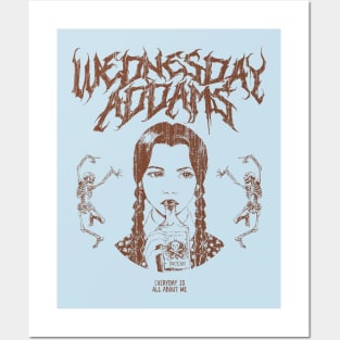 Wednesday Addams Metal Posters and Art